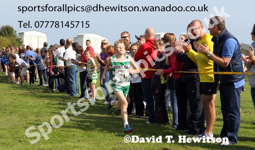 Boys under-11s Sunderland Harreirs Cross Country. Photo: David T. Hewitson/Sports for All Pics